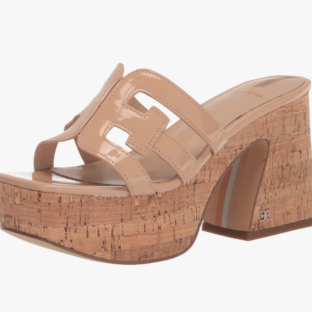 NWOB Sam Edelman Dev Platform Sandals with Cork Heel 6.5